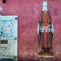 Coca Cola Werbung auf Restaurant am Markt , Morondava, Madagaskar | Morondava, Madagascar